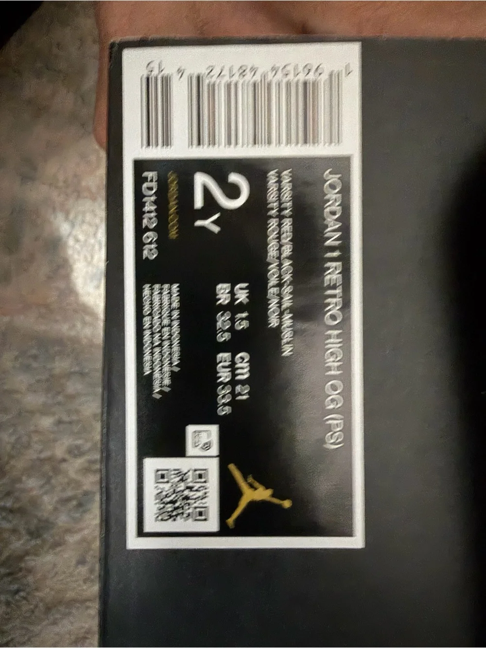 (PS) Jordan 1 Retro High OG
